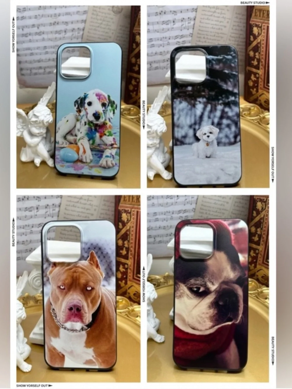 4 items.iphone14 /14plus/14pro/14promax dog Case